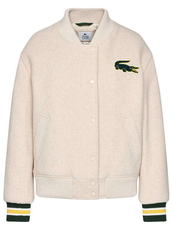 Lacoste Lacoste Geacă bomber BF1265 Bej Regular Fit