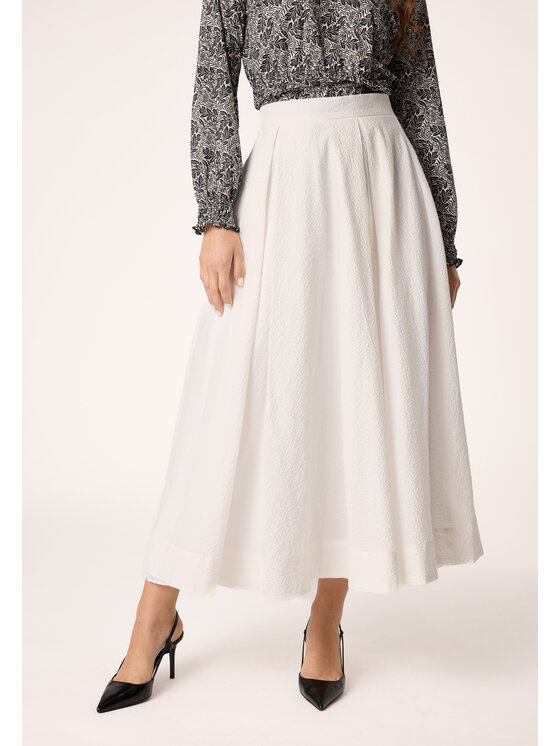 QUIOSQUE QUIOSQUE Sukňa 7UD003 Biela Regular Fit