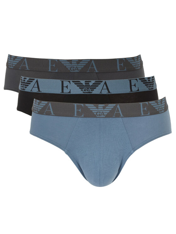 Emporio Armani Underwear Emporio Armani Underwear Súprava 3 kusov slipov 1117344F715 Modrá