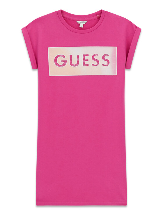 Guess Guess Každodenní šaty J6GK05 KAE24 Růžová Regular Fit