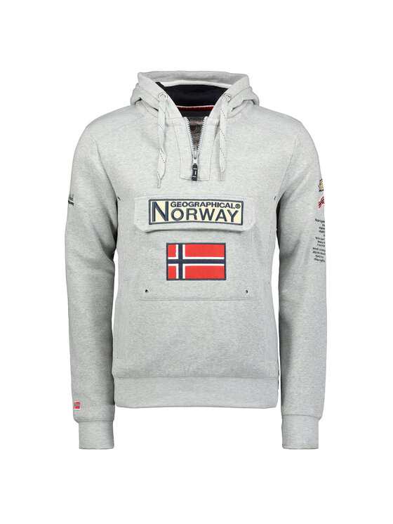 Geographical Norway Geographical Norway Bluza WW2844H/GN-BLENDED GREY Szary Reglan Fit