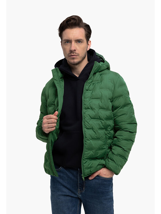 Volcano Volcano Kurtka puchowa J-SINTOR Zielony Regular Fit