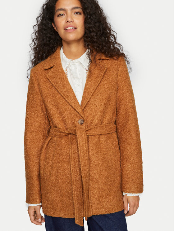 Vila Vila Cappotto di transizione Tjekki 14094308 Marrone Regular Fit