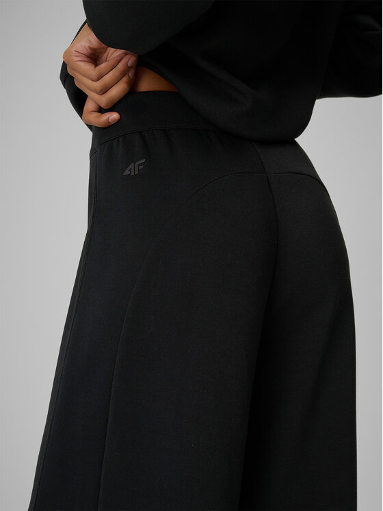 4F 4F Spodnie dresowe ESSENTIAL Czarny Regular Fit