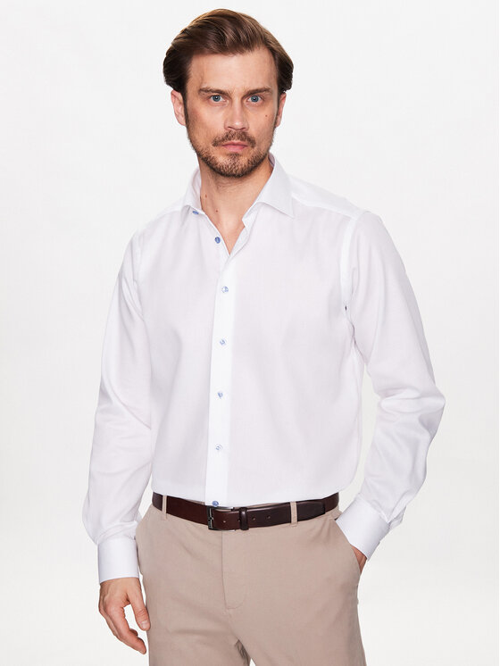 Eton Srajca 100004511 Bela Contemporary Fit