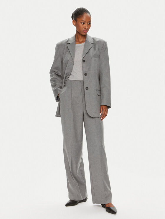 2NDDAY 2NDDAY Παντελόνι υφασμάτινο Carter 2244160169 Γκρι Relaxed Fit