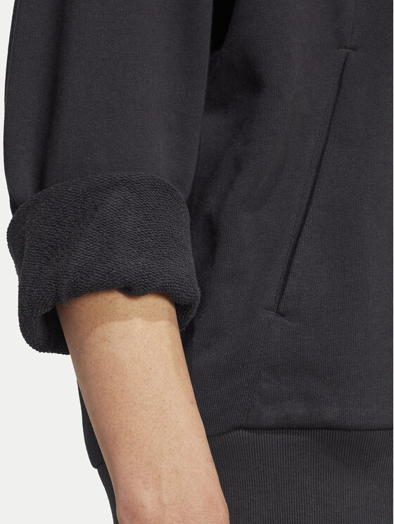 adidas adidas Bluza ALL SZN French Terry IX1248 Czarny Loose Fit