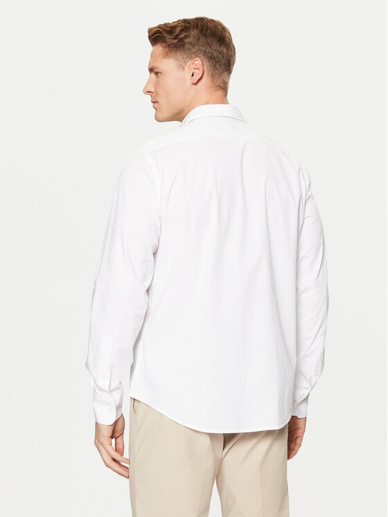 La Martina La Martina Camicia ZMCG30 PP483 Bianco Regular Fit