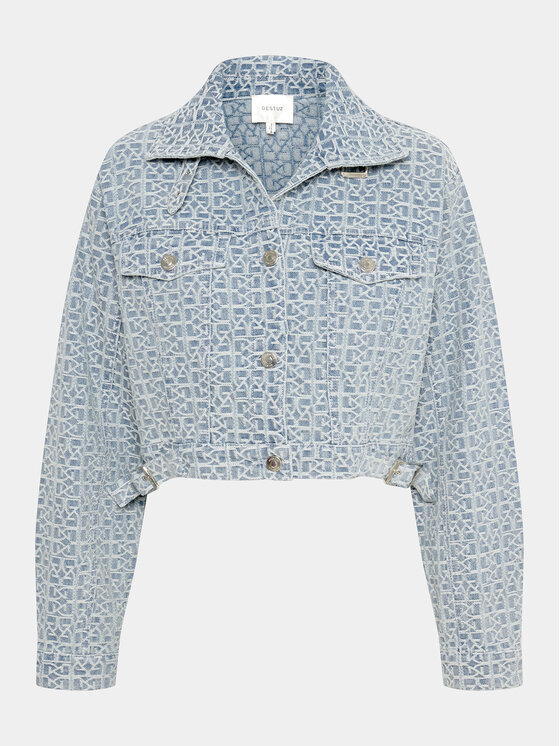 Gestuz Gestuz Jeansová bunda Nila 10908697 Modrá Relaxed Fit