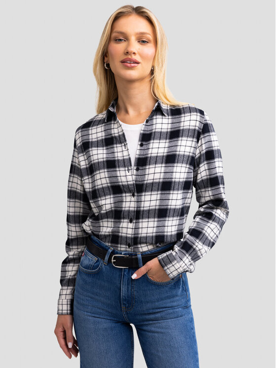 BIG STAR BIG STAR Koszula PETRINI_906_140 Czarny Classic Fit