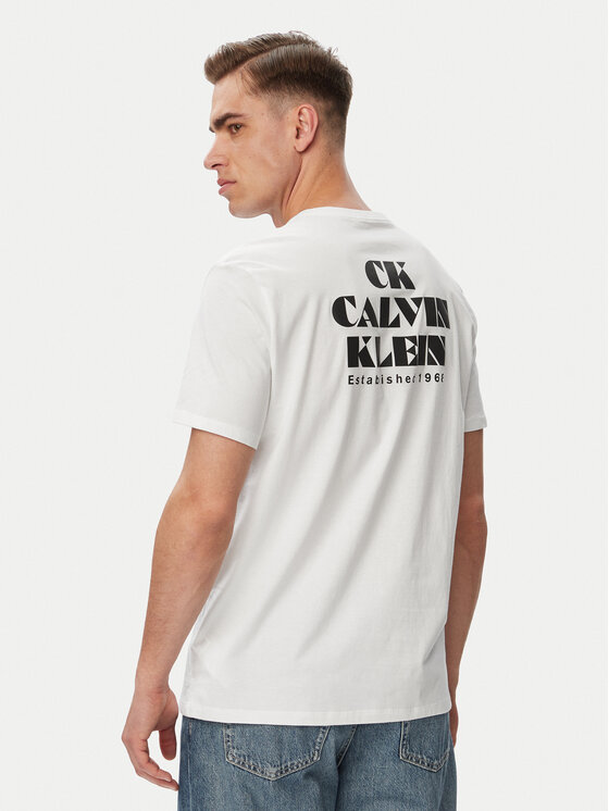 Calvin Klein Jeans Calvin Klein Jeans T-särk Resort Graphic LV04RG802G Valge Regular Fit