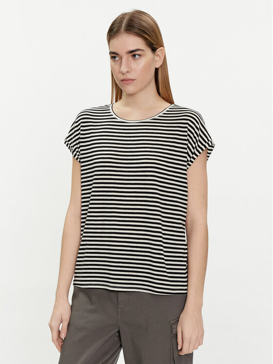 Vero Moda T-krekls Ava 10284469 Melns Regular Fit