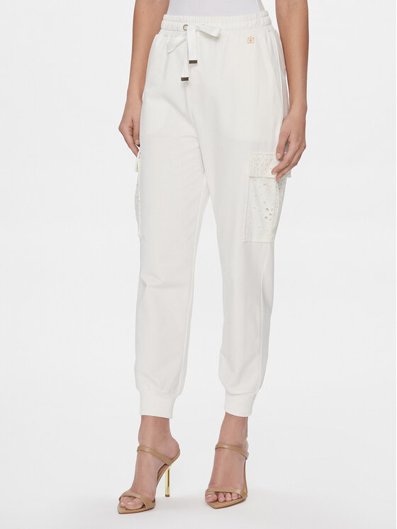 Fracomina Fracomina Joggers FR24SVC004F432R1 Écru Regular Fit