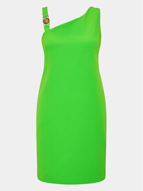 Just Cavalli Just Cavalli Poletna obleka 74PBO935 Zelena Regular Fit