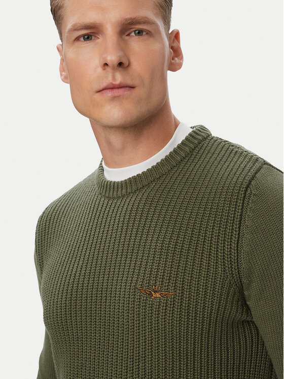 Aeronautica Militare Aeronautica Militare Πουλόβερ 262MA1571UL00409 Χακί Regular Fit