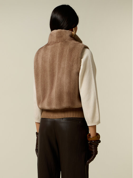 Oltre Oltre Płaszcz zimowy L030R000095N002 Kremowy Regular Fit