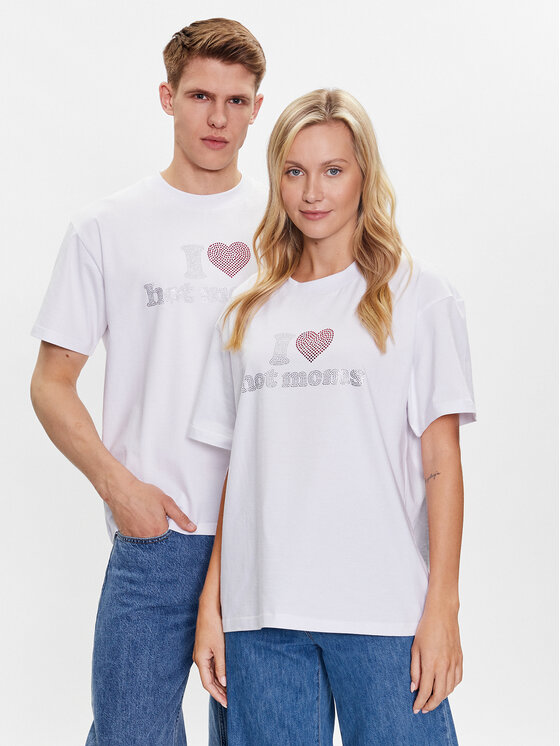 2005 2005 T-Shirt Hot Moms Weiß Relaxed Fit