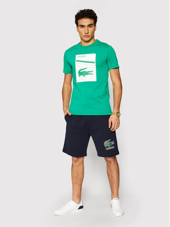 Lacoste T-shirt TH9654 Vert Regular Fit 