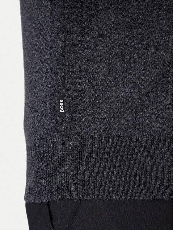 BOSS BOSS Pletena jopica H-Heterno 50549950 Siva Regular Fit