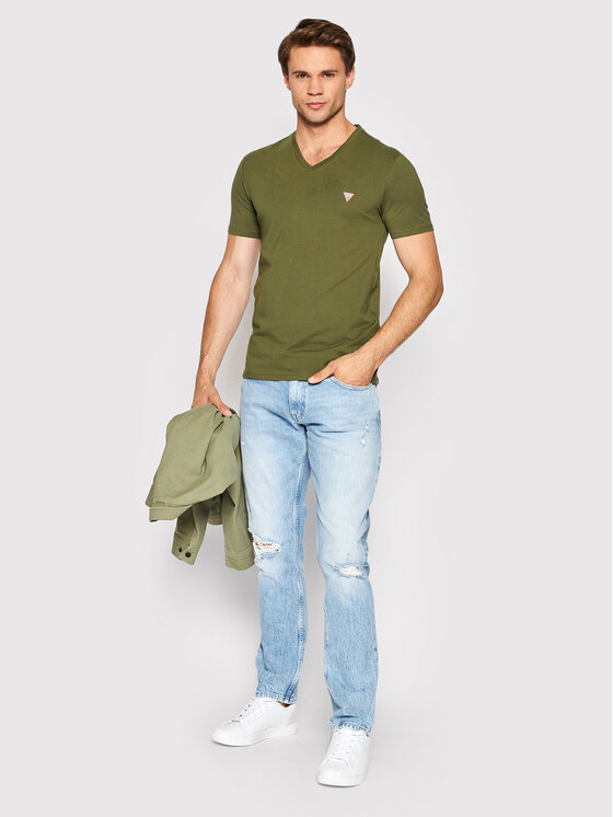 T-shirt M2YI32 J1311 Verde Super Slim Fit