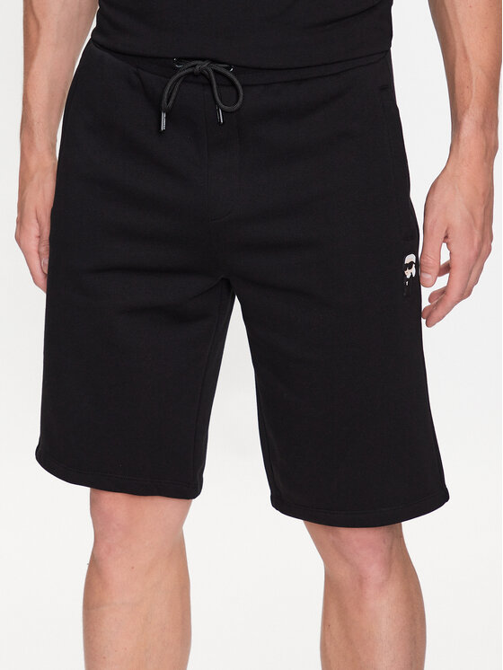 KARL LAGERFELD Pantaloni scurți sport 705046 532900 Negru Regular Fit