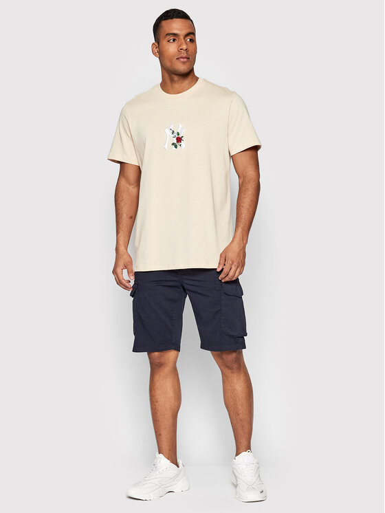 47 Brand 47 Brand T-Shirt Emb Backer Southside BB017TEMBST549815NT Beżowy Regular Fit