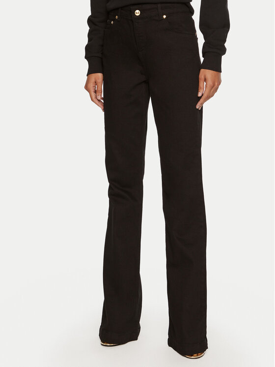 Just Cavalli Just Cavalli Farmer 77PAB513 Fekete Flare Fit