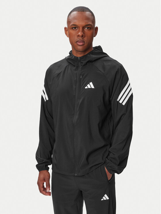 adidas adidas Bėgimo striukė Climacool Iconic KQ8060 Juoda Regular Fit
