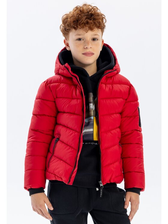 MINOTI MINOTI Kurtka zimowa 19coat45 Czerwony Regular Fit