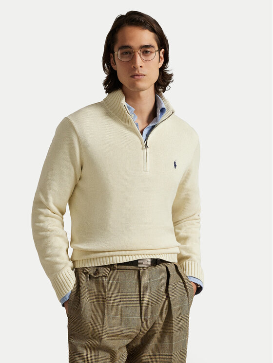 Polo Ralph Lauren Polo Ralph Lauren Sveter 710859939503 Écru Regular Fit
