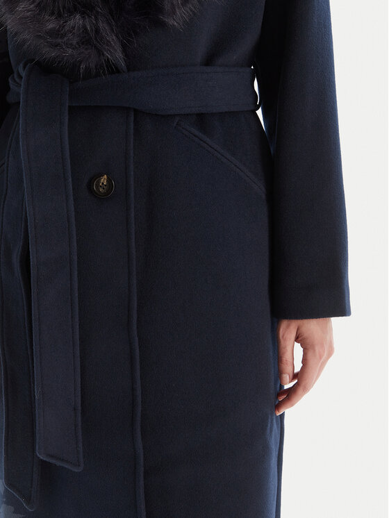 MICHAEL Michael Kors MICHAEL Michael Kors Vlněný kabát 77A7141M21 Tmavomodrá Regular Fit