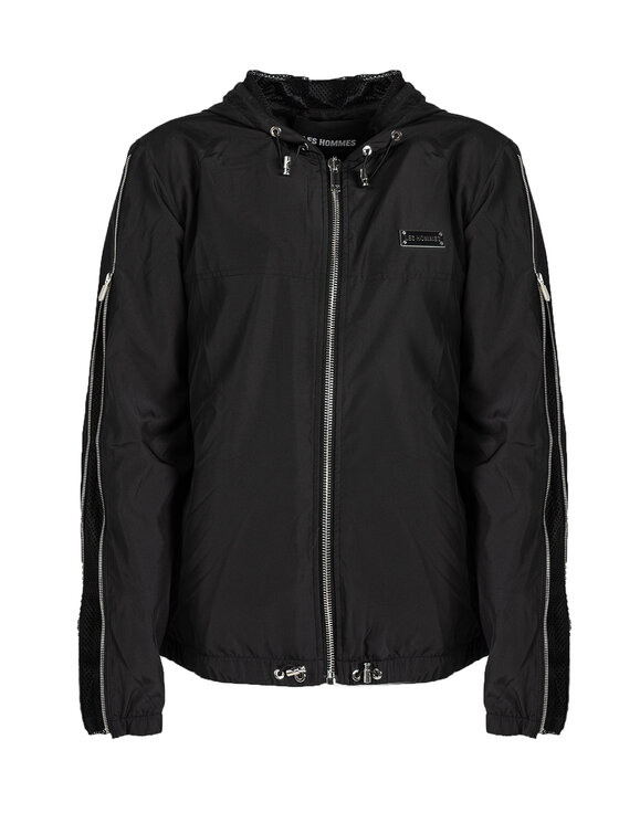 Les Hommes Les Hommes Μπουφάν μεταβατικό LKO312 250U | Light Weight Windbreaker Μαύρο Regular Fit