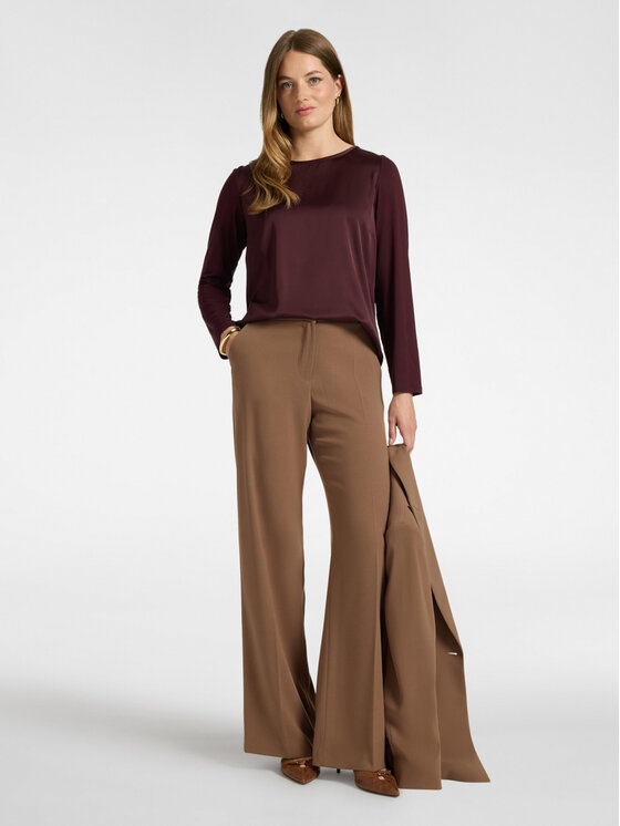 Elena Mirò Elena Mirò T-Shirt G057Z000708N039 Bordowy Regular Fit
