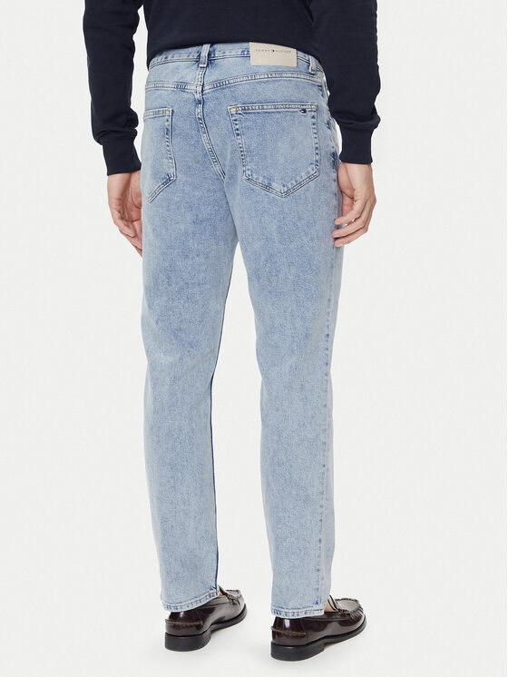 Tommy Hilfiger Tommy Hilfiger Jeans hlače Denton MW0MW39651 Modra Straight Fit
