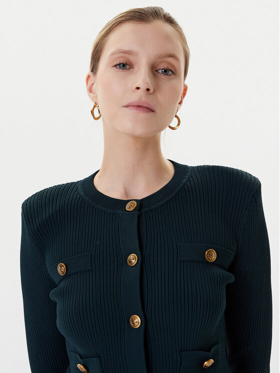 Guess Guess Strickjacke W5YR09 Z0130 Grün Regular Fit