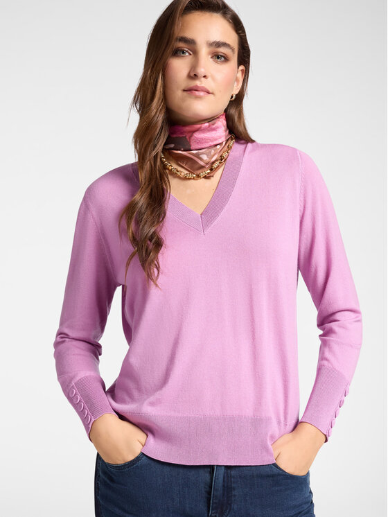 Elena Mirò Elena Mirò Maglione M407Z000532N009 Rosa Boxy Fit