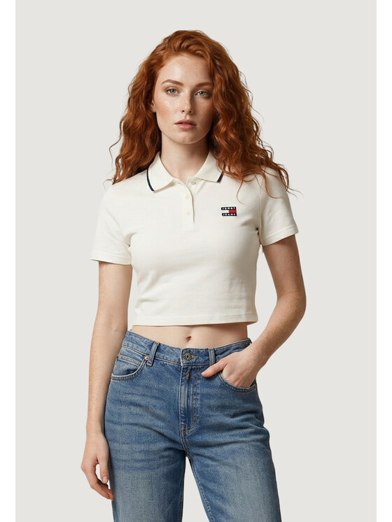 Tommy Jeans Tommy Jeans T-Shirt TJW CRP BADGE SS Μπεζ Shirt Fit