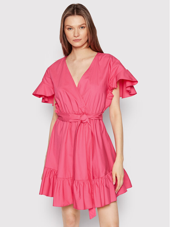 Fracomina Rochie de zi FP22SD1023W40001 Roz Regular Fit