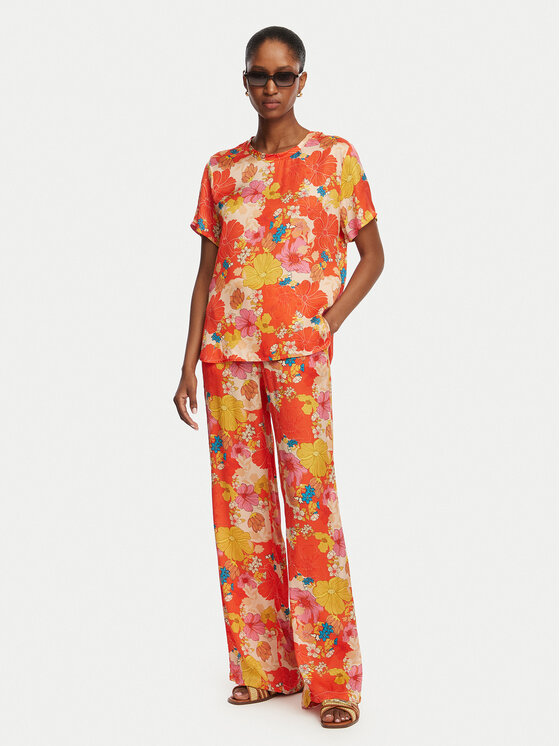 Liu Jo Liu Jo T-krekls WA6512 T473A Sarkans Regular Fit