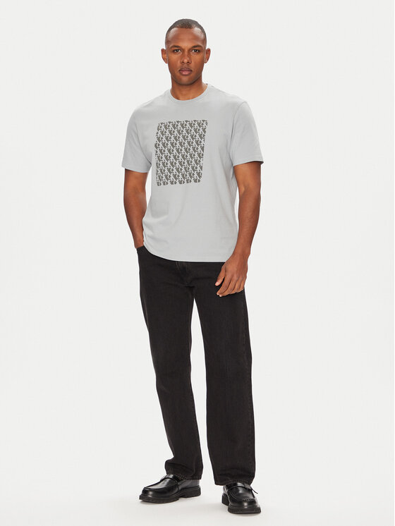 Calvin Klein Jeans Calvin Klein Jeans Тишърт Macro Aop LV04RC841G Сив Regular Fit