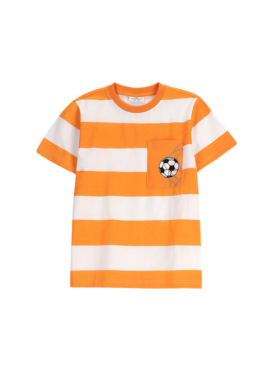 Chłopięcy T-Shirt Coccodrillo, Rozmiar 116, Pomarańczowy, WC5143209VBC