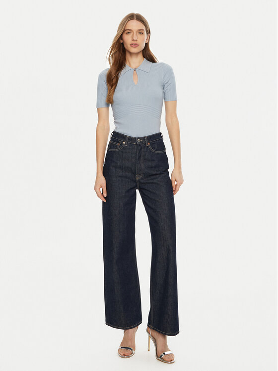 Guess Guess Svetr W5RR10 Z2Y72 Světle modrá Regular Fit