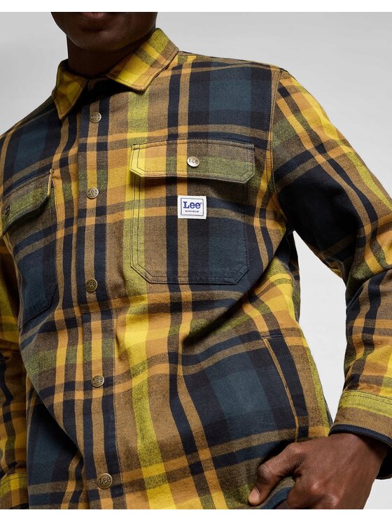Lee Lee Koszula Workwear Overshirt Kolorowy Overshirt Fit