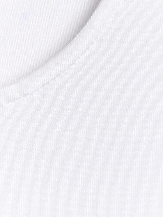 4F 4F Top ESSENTIAL 4 Biały Slim Fit