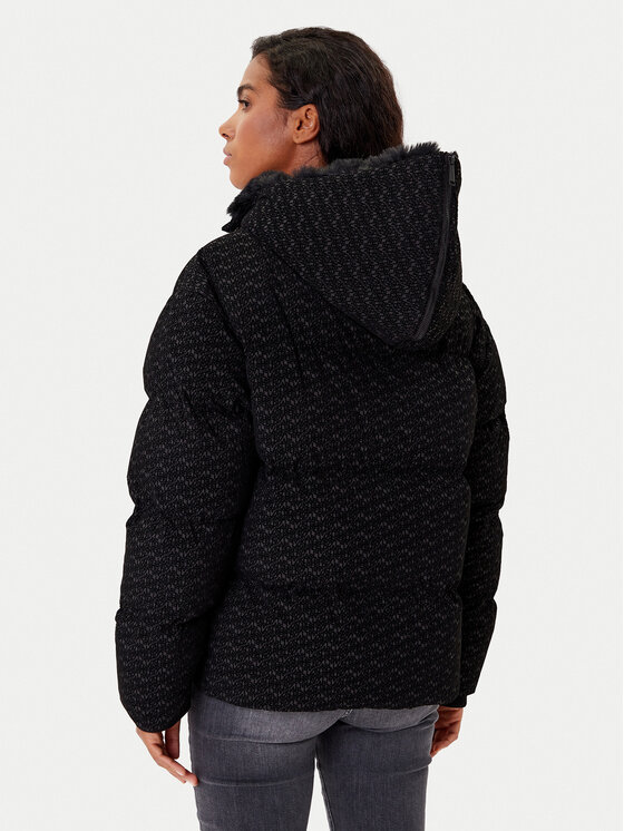 KARL LAGERFELD KARL LAGERFELD Télikabát A4W15042 Fekete Regular Fit