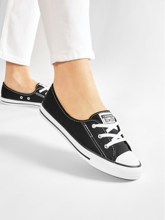 Converse Converse Tenisice Chuck Taylor All Star Bellet Lace Slip 566775C Crna