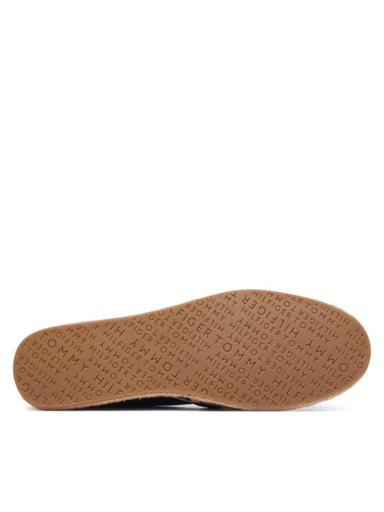 Tommy Hilfiger Tommy Hilfiger Espadrilles Script Crochet Espadrille FW0FW09502 Tumši zils