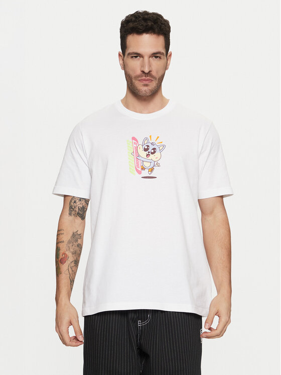 adidas adidas T-Shirt Kawaii JD0661 Λευκό Regular Fit