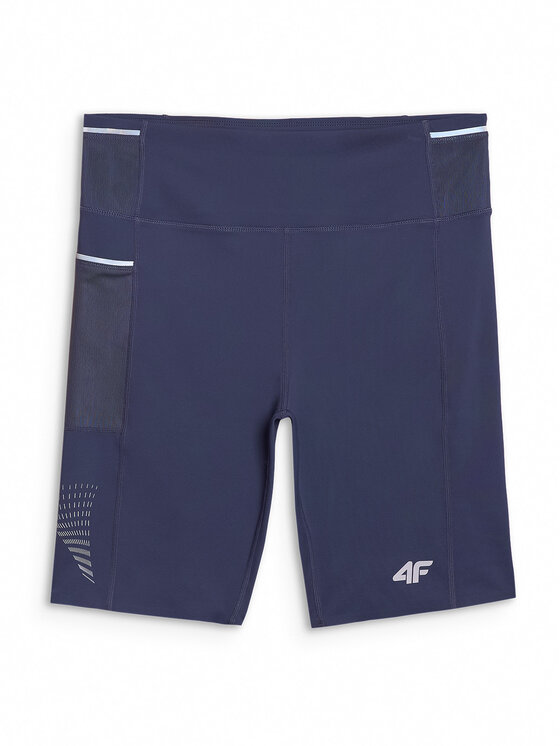 4F 4F Legginsy RUNNING Szary ciemny Slim Fit