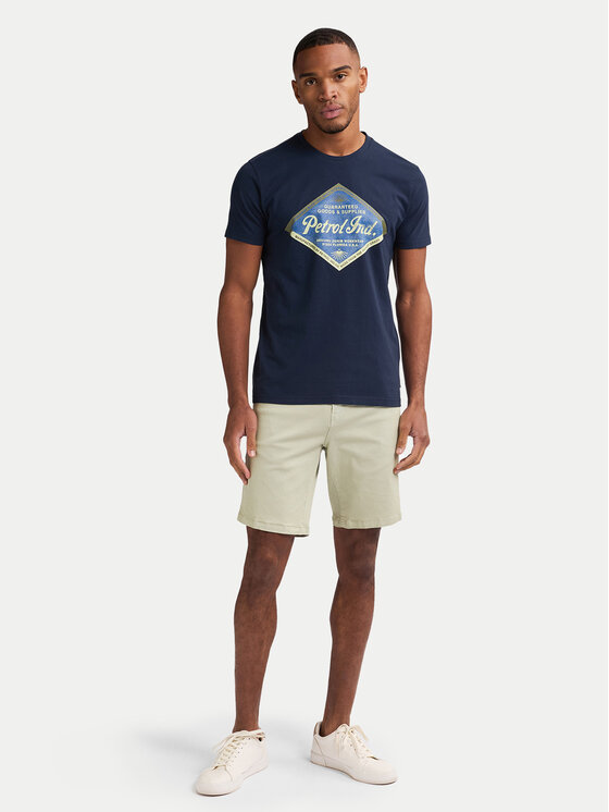 Petrol Industries Petrol Industries T-Shirt M-1050-TSR634 Tmavomodrá Regular Fit